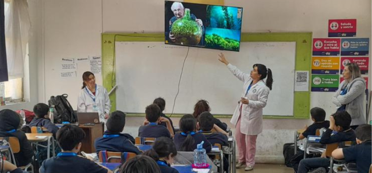 Proyecto Reconversión impulsa actividad educativa sobre captura de carbono con estudiantes de enseñanza básica